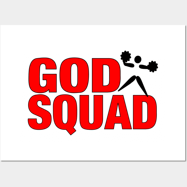 GOD SQUAD - Cheerleader Red Wall Art by Stealth Grind